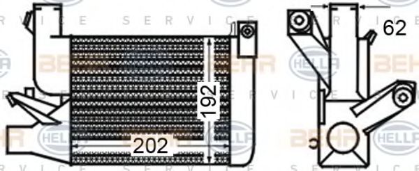 BEHR HELLA SERVICE 8ML 376 776-141 Интеркулер для BMW 7 (Бмв 7) BEHR HELLA SERVICE 8ML 376 776-141 Интеркулер для BMW 7 (Бмв 7)