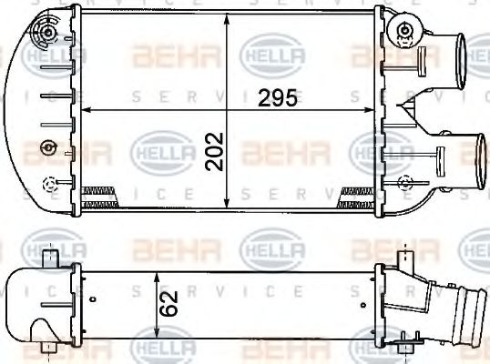 BEHR HELLA SERVICE 8ML 376 776-271 Интеркулер 