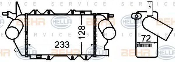 BEHR HELLA SERVICE 8ML 376 776-411 Интеркулер 