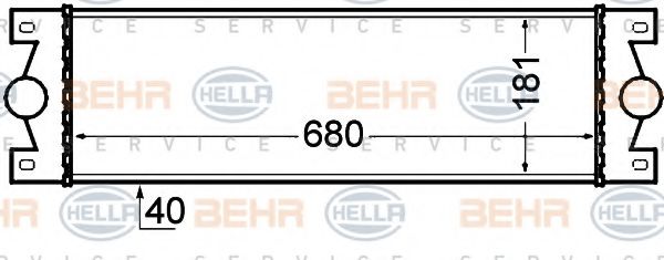 BEHR HELLA SERVICE 8ML 376 776-521 Интеркулер 