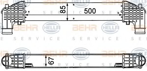 BEHR HELLA SERVICE 8ML 376 776-571 Интеркулер 