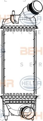 BEHR HELLA SERVICE 8ML 376 777-411 Интеркулер для PEUGEOT 407 (Пежо 407) BEHR HELLA SERVICE 8ML 376 777-411 Интеркулер для PEUGEOT 407 (Пежо 407)