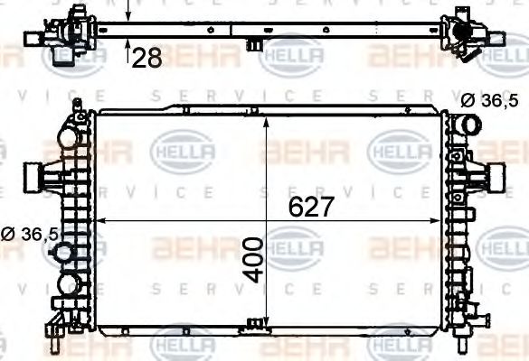 BEHR HELLA SERVICE 8MK 376 790-021 Радиатор, охлаждение двигателя для OPEL ASTRA H HATCH (Опель Астра н хэтчбек) BEHR HELLA SERVICE 8MK 376 790-021 Радиатор, охлаждение двигателя для OPEL ASTRA H HATCH (Опель Астра н хэтчбек)