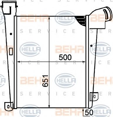 BEHR HELLA SERVICE 8ML 376 792-061 Интеркулер 