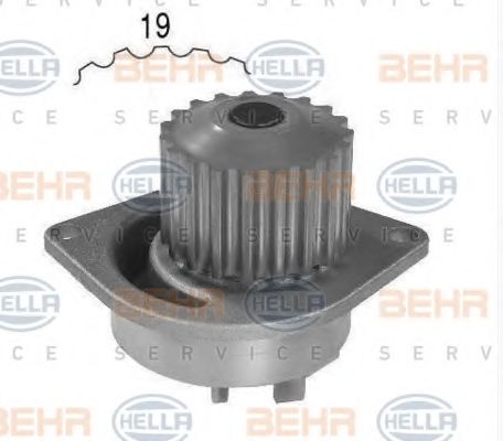 BEHR HELLA SERVICE 8MP 376 800-474 Водяной насос для PEUGEOT 207 (Пежо 207) BEHR HELLA SERVICE 8MP 376 800-474 Водяной насос для PEUGEOT 207 (Пежо 207)