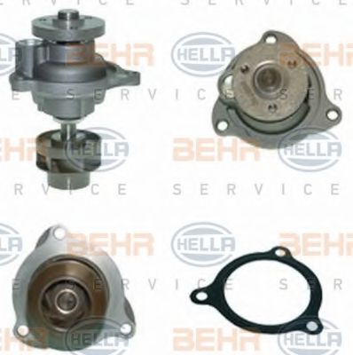 BEHR HELLA SERVICE 8MP 376 801-281 Водяной насос для FORD KA (Форд Ка) BEHR HELLA SERVICE 8MP 376 801-281 Водяной насос для FORD KA (Форд Ка)