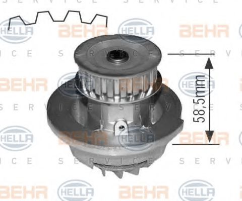 BEHR HELLA SERVICE 8MP 376 803-434 Водяной насос для OPEL MANTA B CC (Опель Манта б cc) BEHR HELLA SERVICE 8MP 376 803-434 Водяной насос для OPEL MANTA B CC (Опель Манта б cc)