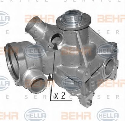 BEHR HELLA SERVICE 8MP 376 803-534 Водяной насос для MERCEDES-BENZ SL (Мэрcэдэс-бэнз Сл) BEHR HELLA SERVICE 8MP 376 803-534 Водяной насос для MERCEDES-BENZ SL (Мэрcэдэс-бэнз Сл)