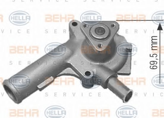BEHR HELLA SERVICE 8MP 376 804-364 Водяной насос для FORD ORION III (Форд Орион 3)