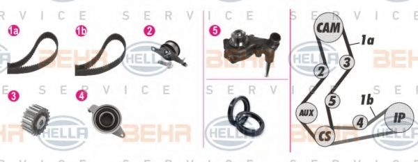 BEHR HELLA SERVICE 8MP 376 806-811 Комплект ремня ГРМ для FORD MONDEO (Форд Мондэо) BEHR HELLA SERVICE 8MP 376 806-811 Комплект ремня ГРМ для FORD MONDEO (Форд Мондэо)