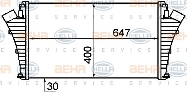 BEHR HELLA SERVICE 8ML 376 899-151 Интеркулер 