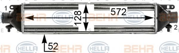 BEHR HELLA SERVICE 8ML 376 900-431 Интеркулер 
