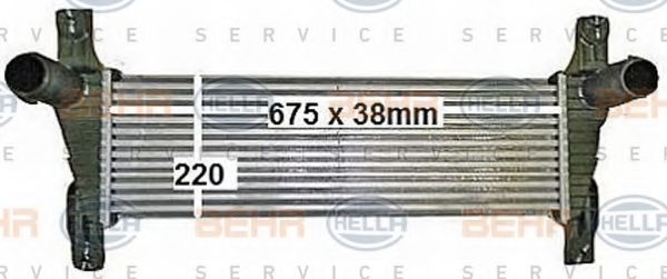 BEHR HELLA SERVICE 8ML 376 900-601 Интеркулер 