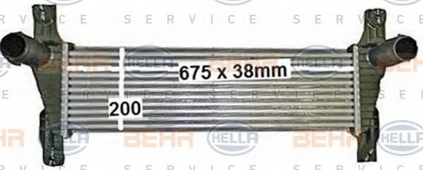 BEHR HELLA SERVICE 8ML 376 900-611 Интеркулер 