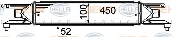 BEHR HELLA SERVICE 8ML 376 910-001 Интеркулер 