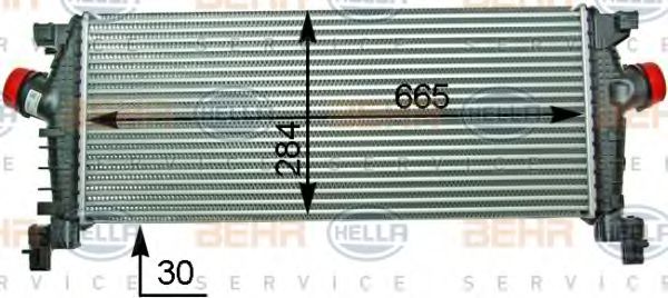 BEHR HELLA SERVICE 8ML 376 910-211 Интеркулер 