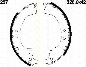 TRISCAN 8100 10257 Тормозные колодоки для TOYOTA COROLLA SPRINTER (Тойота/тоета Cоролла спринтэр) TRISCAN 8100 10257 Тормозные колодоки для TOYOTA COROLLA SPRINTER (Тойота/тоета Cоролла спринтэр)