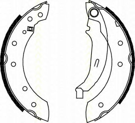 TRISCAN 8100 10572 Тормозные колодоки для PEUGEOT 206 (Пежо 206) TRISCAN 8100 10572 Тормозные колодоки для PEUGEOT 206 (Пежо 206)
