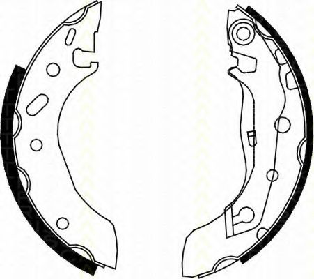 TRISCAN 8100 10586 Тормозные колодоки для FORD ESCORT CLASSIC (Форд Эскорт классик) TRISCAN 8100 10586 Тормозные колодоки для FORD ESCORT CLASSIC (Форд Эскорт классик)