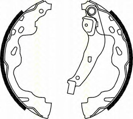 TRISCAN 8100 13035 Тормозные колодоки для OPEL AGILA (Опель Агила)