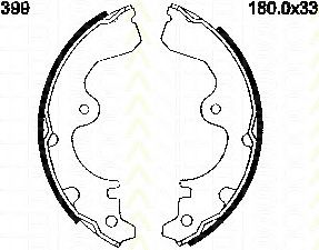 TRISCAN 8100 13399 Тормозные колодоки для TOYOTA COROLLA SPRINTER (Тойота/тоета Cоролла спринтэр) TRISCAN 8100 13399 Тормозные колодоки для TOYOTA COROLLA SPRINTER (Тойота/тоета Cоролла спринтэр)