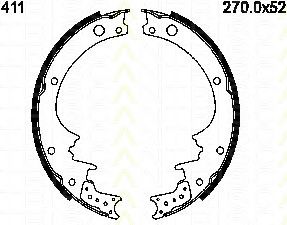 TRISCAN 8100 14411 Тормозные колодоки для NISSAN PATROL GR II (Ниссан Патрол гр 2) TRISCAN 8100 14411 Тормозные колодоки для NISSAN PATROL GR II (Ниссан Патрол гр 2)