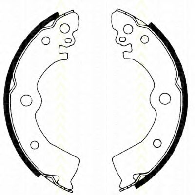 TRISCAN 8100 14532 Тормозные колодоки для NISSAN 100 NX (Ниссан 100 нx) TRISCAN 8100 14532 Тормозные колодоки для NISSAN 100 NX (Ниссан 100 нx)