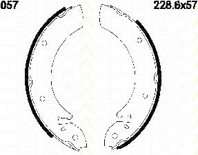 TRISCAN 8100 16057 Тормозные колодоки для FORD GRANADA (Форд Гранада) TRISCAN 8100 16057 Тормозные колодоки для FORD GRANADA (Форд Гранада)