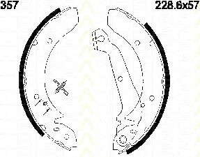 TRISCAN 8100 16357 Тормозные колодоки для FORD GRANADA (Форд Гранада) TRISCAN 8100 16357 Тормозные колодоки для FORD GRANADA (Форд Гранада)