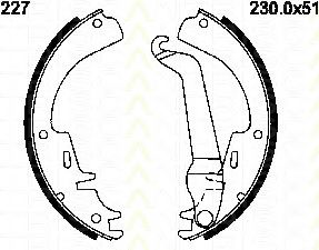 TRISCAN 8100 16517 Тормозные колодоки для FORD FIESTA (Форд Фиэста) TRISCAN 8100 16517 Тормозные колодоки для FORD FIESTA (Форд Фиэста)