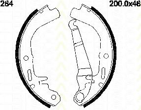 TRISCAN 8100 24264 Тормозные колодоки для OPEL MANTA B CC (Опель Манта б cc) TRISCAN 8100 24264 Тормозные колодоки для OPEL MANTA B CC (Опель Манта б cc)