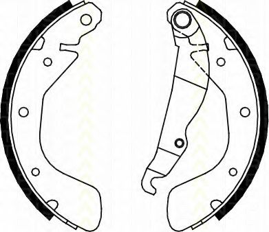 TRISCAN 8100 24539 Тормозные колодоки для OPEL CORSA A (Опель Cорса а) TRISCAN 8100 24539 Тормозные колодоки для OPEL CORSA A (Опель Cорса а)