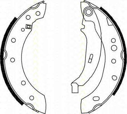 TRISCAN 8100 28052 Тормозные колодоки для PEUGEOT 206 (Пежо 206) TRISCAN 8100 28052 Тормозные колодоки для PEUGEOT 206 (Пежо 206)