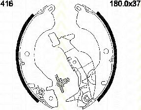 TRISCAN 8100 42416 Тормозные колодоки для MITSUBISHI COLT II (Митсубиши/митсубиси Cолт 2) TRISCAN 8100 42416 Тормозные колодоки для MITSUBISHI COLT II (Митсубиши/митсубиси Cолт 2)