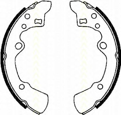 TRISCAN 8100 50496 Тормозные колодоки для MAZDA 626 III (Мазда 626 3) TRISCAN 8100 50496 Тормозные колодоки для MAZDA 626 III (Мазда 626 3)