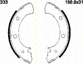 TRISCAN 8100 68333 Тормозные колодоки для SUBARU (Субару) TRISCAN 8100 68333 Тормозные колодоки для SUBARU (Субару)