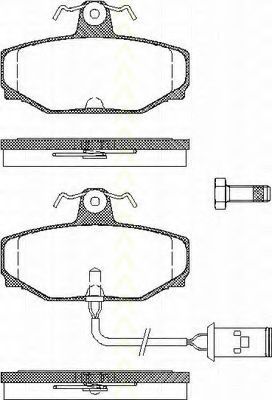 TRISCAN 8110 10004 Тормозные колодки для DAIMLER (Даймлер) TRISCAN 8110 10004 Тормозные колодки для DAIMLER (Даймлер)