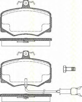 TRISCAN 8110 10015 Тормозные колодки для DAIMLER (Даймлер) TRISCAN 8110 10015 Тормозные колодки для DAIMLER (Даймлер)