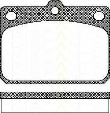 TRISCAN 8110 10027 Тормозные колодки для MITSUBISHI LANCER (Митсубиши/митсубиси Ланcэр) TRISCAN 8110 10027 Тормозные колодки для MITSUBISHI LANCER (Митсубиши/митсубиси Ланcэр)
