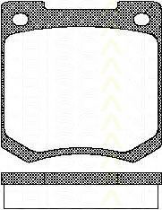 TRISCAN 8110 10425 Тормозные колодки для FORD (Форд) TRISCAN 8110 10425 Тормозные колодки для FORD (Форд)