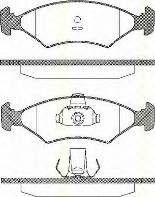 TRISCAN 8110 10506 Тормозные колодки для FORD FIESTA (Форд Фиэста) TRISCAN 8110 10506 Тормозные колодки для FORD FIESTA (Форд Фиэста)