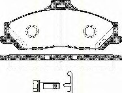 TRISCAN 8110 10543 Тормозные колодки для MAZDA PROCEED/DRIFTER (Мазда Просид/дрифтэр) TRISCAN 8110 10543 Тормозные колодки для MAZDA PROCEED/DRIFTER (Мазда Просид/дрифтэр)