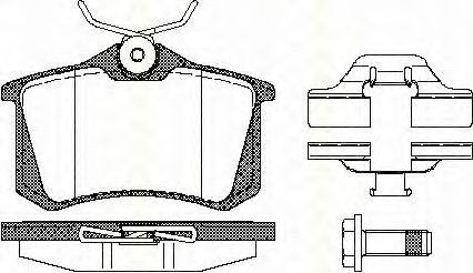TRISCAN 8110 10544 Тормозные колодки для VOLKSWAGEN (Фольксваген) TRISCAN 8110 10544 Тормозные колодки для VOLKSWAGEN (Фольксваген)