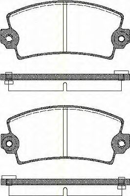 TRISCAN 8110 10732 Тормозные колодки для PEUGEOT 305 II (Пежо 305 2) TRISCAN 8110 10732 Тормозные колодки для PEUGEOT 305 II (Пежо 305 2)