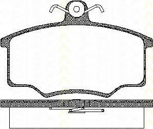 TRISCAN 8110 10776 Тормозные колодки для AUDI 100 (Ауди 100) TRISCAN 8110 10776 Тормозные колодки для AUDI 100 (Ауди 100)