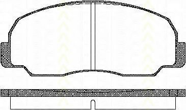 TRISCAN 8110 10834 Тормозные колодки для DAIHATSU FEROZA HARD TOP (Дайхатсу Фэроза хард топ) TRISCAN 8110 10834 Тормозные колодки для DAIHATSU FEROZA HARD TOP (Дайхатсу Фэроза хард топ)