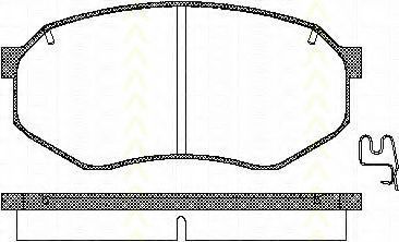 TRISCAN 8110 10895 Тормозные колодки для MITSUBISHI STARION (Митсубиши/митсубиси Старион) TRISCAN 8110 10895 Тормозные колодки для MITSUBISHI STARION (Митсубиши/митсубиси Старион)