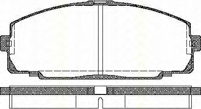 TRISCAN 8110 13016 Тормозные колодки для TOYOTA HIACE II (Тойота/тоета Хиаcэ 2) TRISCAN 8110 13016 Тормозные колодки для TOYOTA HIACE II (Тойота/тоета Хиаcэ 2)