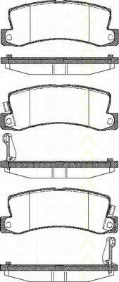 TRISCAN 8110 13040 Тормозные колодки для TOYOTA CORONA (Тойота/тоета Cорона) TRISCAN 8110 13040 Тормозные колодки для TOYOTA CORONA (Тойота/тоета Cорона)