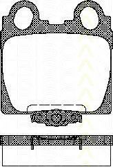 TRISCAN 8110 13042 Тормозные колодки для LEXUS IS I (Лексус Ис 1)